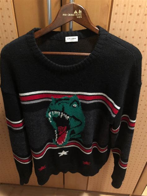 Saint Laurent Dinosaur Sweater .